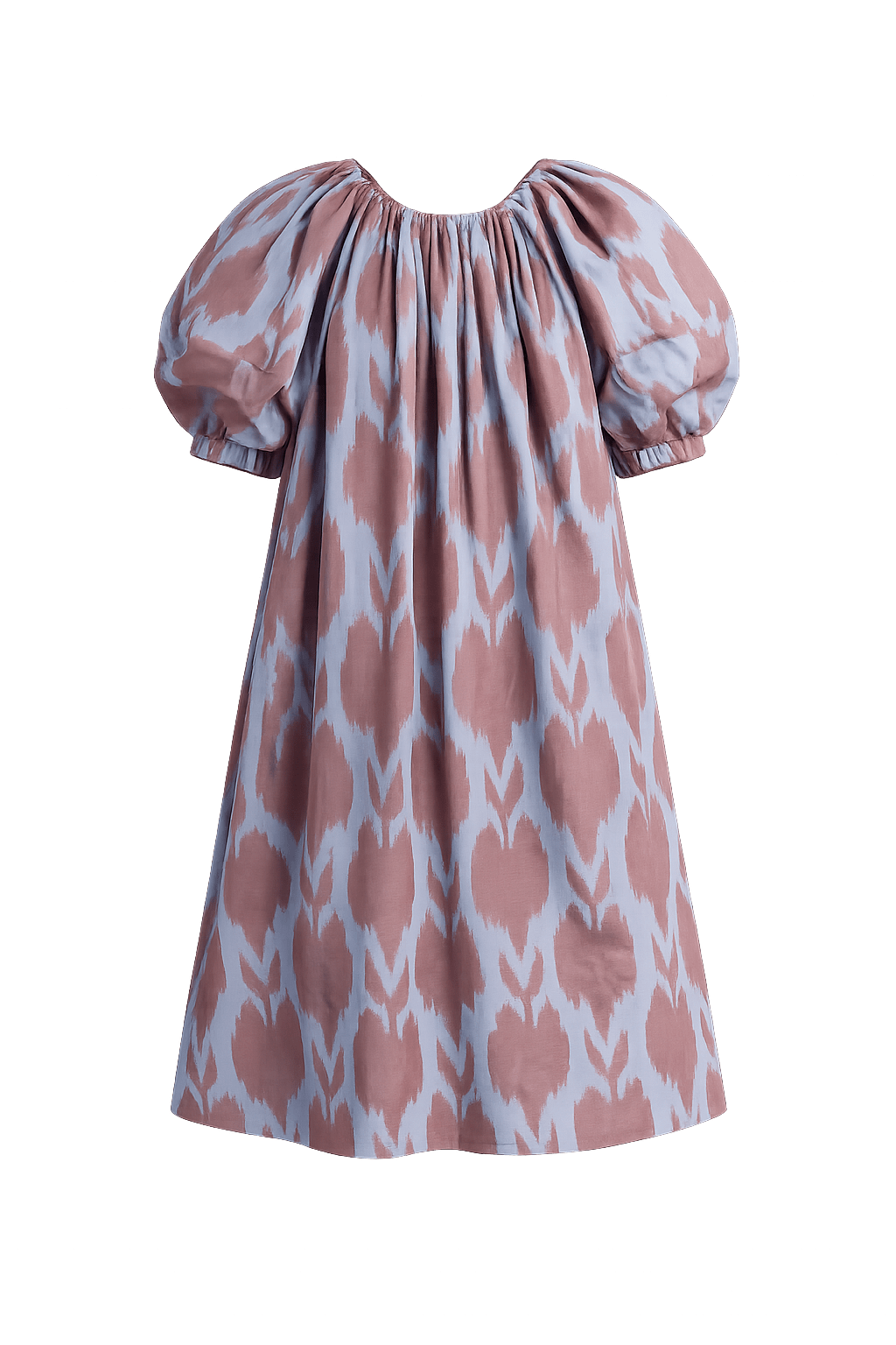 Dagmar luxury ikat cotton maxi dress styled — Aleksandra Viktor handwoven cotton dress in traditional Central Asian ikat design
