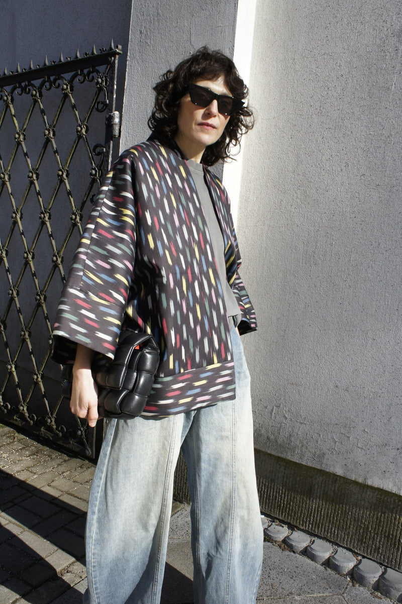 Isabella Short Coat — handwoven ikat short coat by Aleksandra Viktor