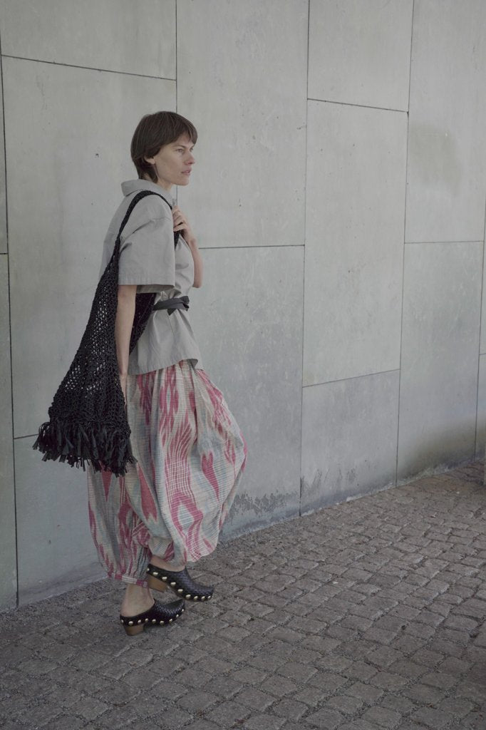 Marysia Luxury Ikat Cotton Trousers — Handwoven
