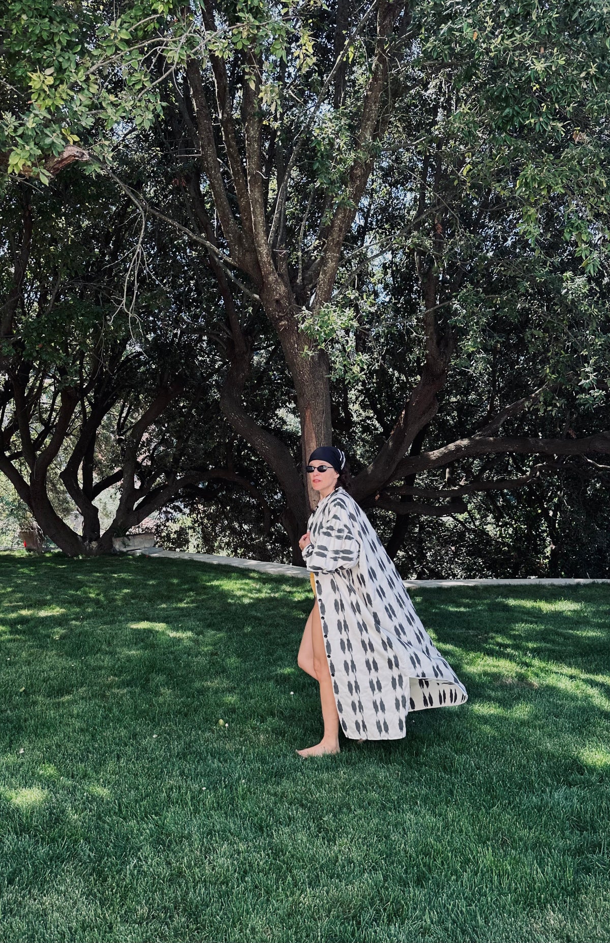 Tarima Luxus-Ikat-Baumwollkleid