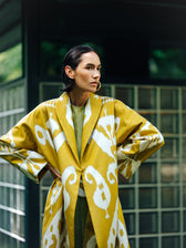 Marta Ikat Silk Coat