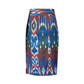 Maja skirt side view — Aleksandra Viktor bespoke handloom woven silk skirt