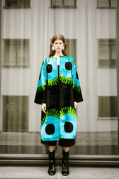 Deborah luxury ikat velvet silk coat by Aleksandra Viktor — handwoven in 80% silk and 20% cotton