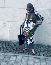 Katharina Ikat Silk Coat