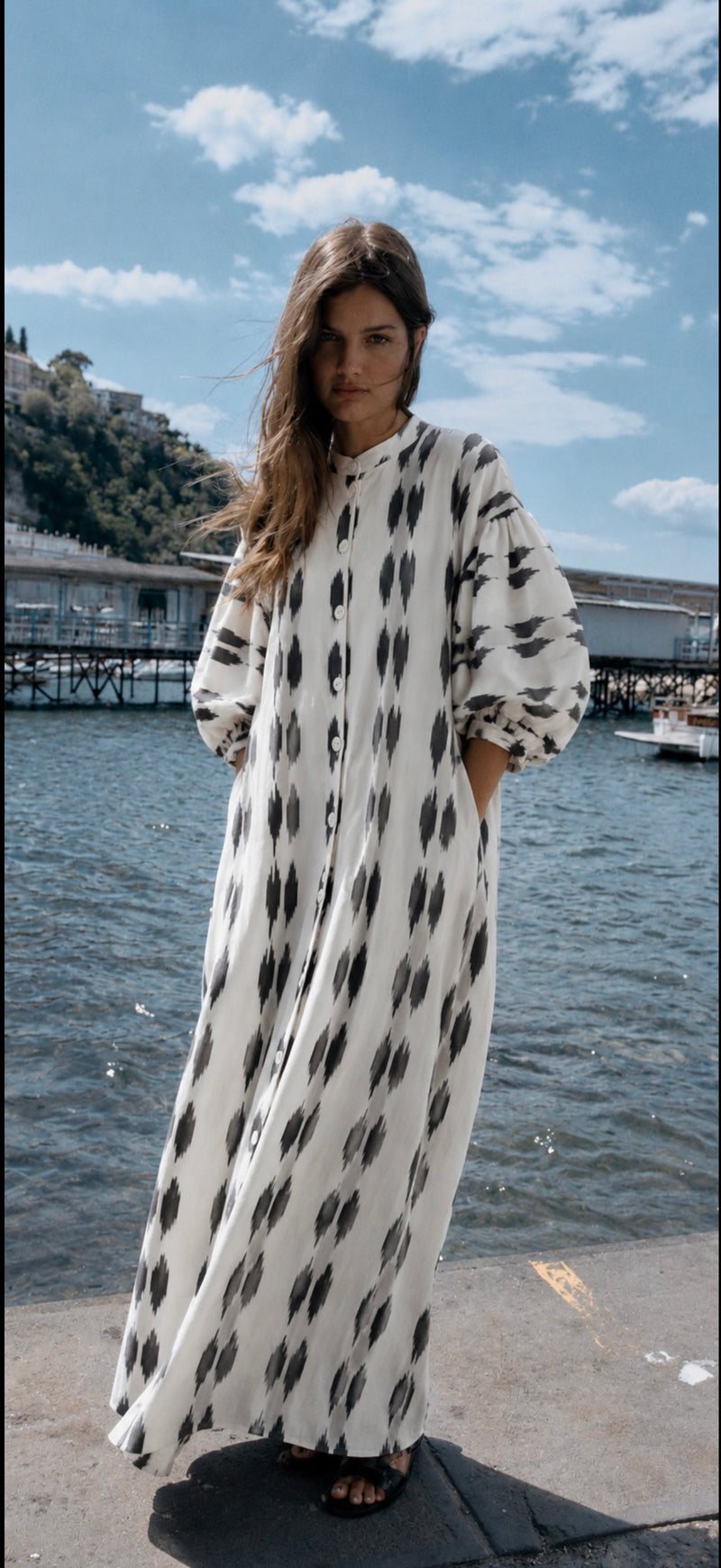 Tarima Luxury Ikat Cotton Dress