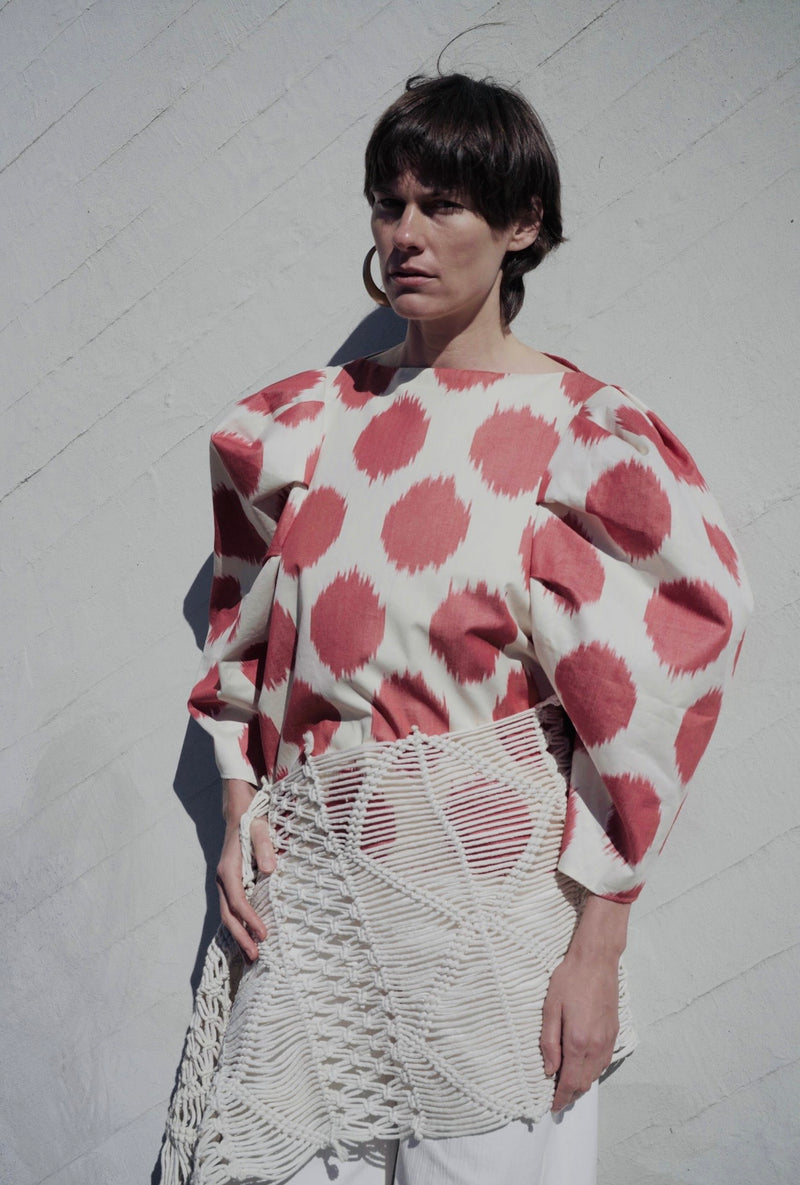 Mafalda Luxury Ikat Cotton Blouse