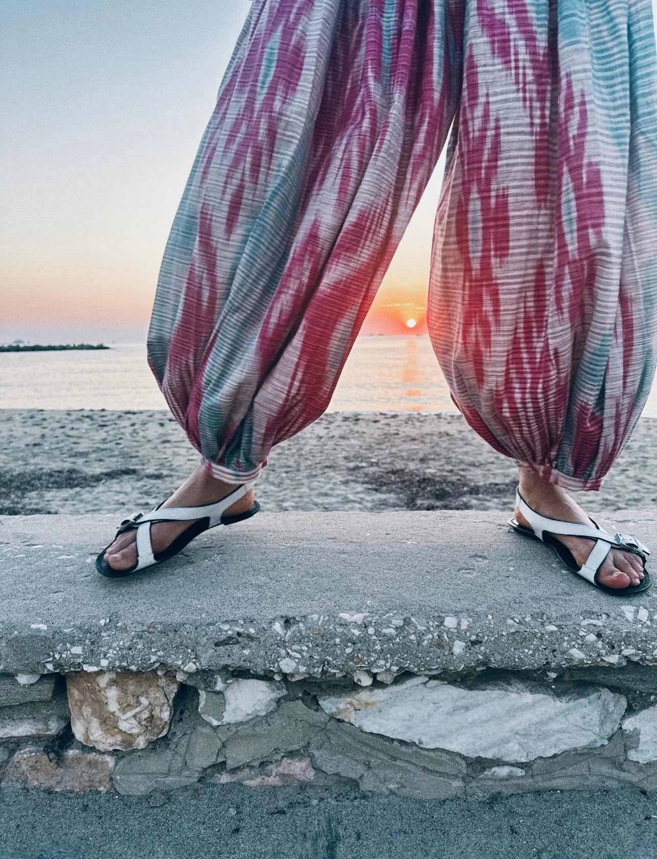 Marysia Luxury Ikat Cotton Trousers