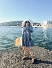 Ela Luxury Ikat Cotton Short Dress