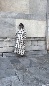 Tarima Luxus-Ikat-Baumwollkleid