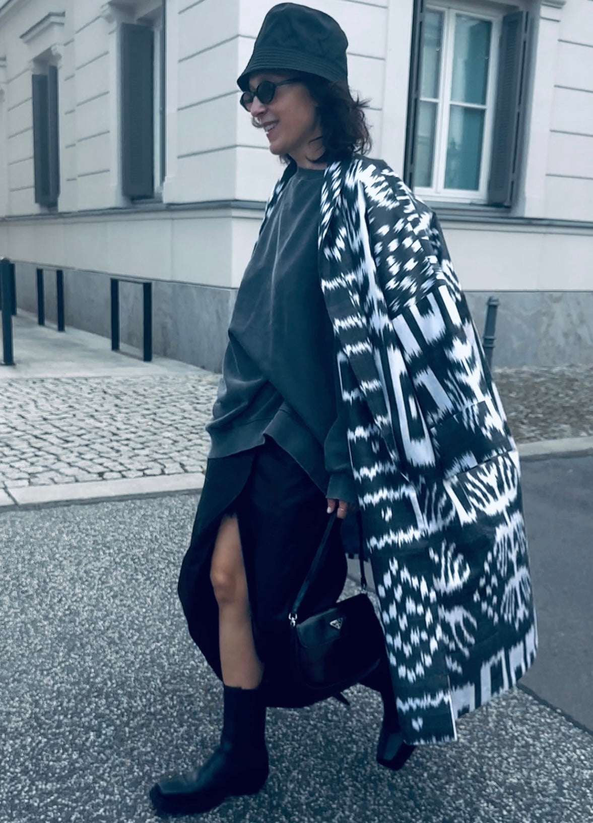 Vida Ikat Silk Coat