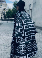 Vida Ikat Silk Coat