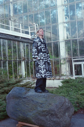 Vida Ikat Silk Coat
