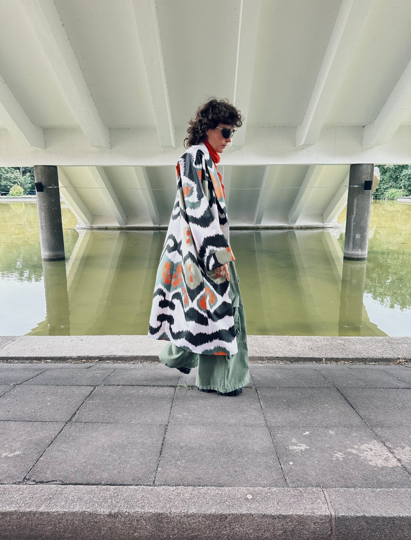Katharina Ikat Silk Coat