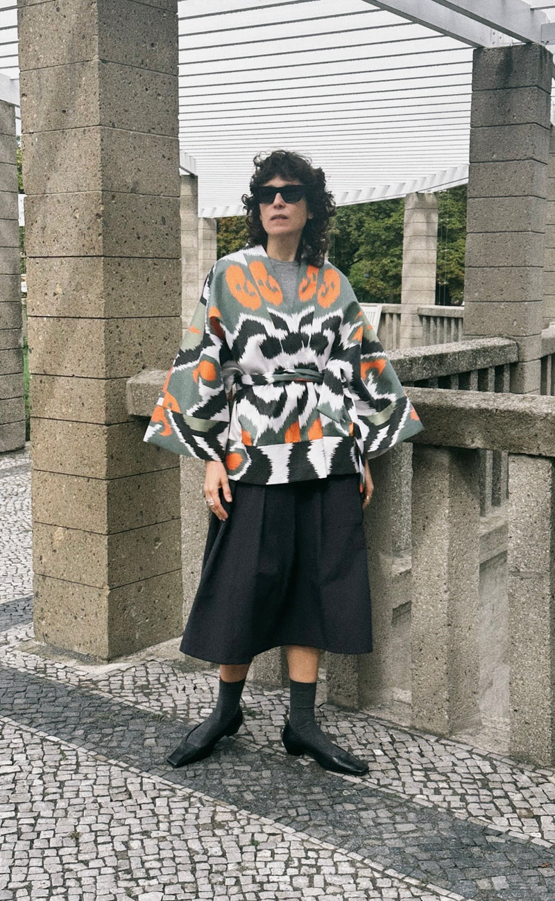 Sandra Ikat Silk Cotton Jacket