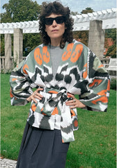Sandra Ikat Silk Cotton Jacket
