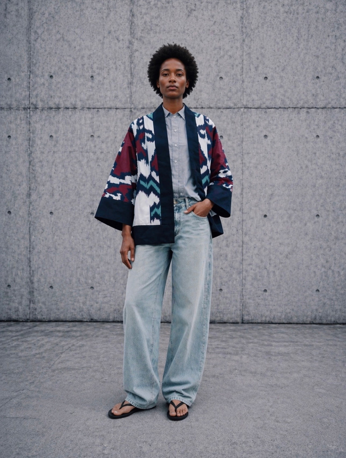 Aleksandra Short Coat — handwoven ikat short coat by Aleksandra Viktor