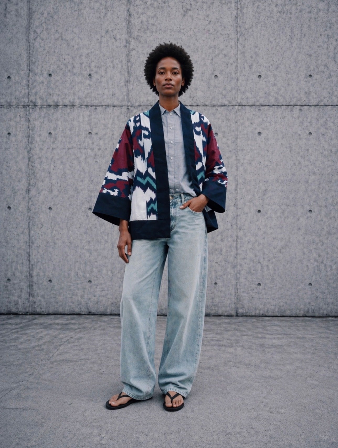 Aleksandra Short Coat — handwoven ikat short coat by Aleksandra Viktor